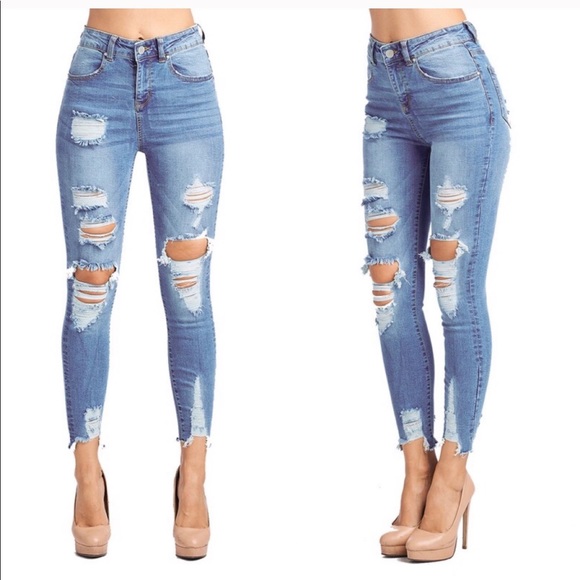 Host pick!ClearanceDistressed high waist jeans - Picture 2 of 4